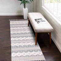 Carpet City Hochflor-Teppich "Valencia 728" rechteckig 20 mm Höhe Läufer, Boho-Stil, 3D-Effekt, Relief, Hoch-Tief-Struktur, mit Fransen Carpet City Hochflor-Teppich "Valencia 728" rechteckig 20 mm Höhe Läufer, Boho-Stil, 3D-Effekt, Relief, Hoch-Tief-Struktur, mit Fransen von Carpet City