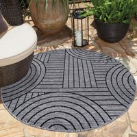 Carpet City Outdoorteppich "DUO RUG 5842", rund von Carpet City