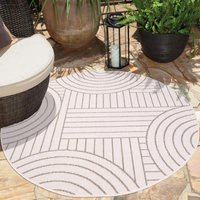 Carpet City Outdoorteppich "DUO RUG 5842", rund von Carpet City