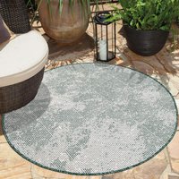 Carpet City Outdoorteppich "DUO RUG 5845" rund 5 mm Höhe Wendeteppich Wetterfest In- & Outdoor, Balkon, Terrasse, Wohnzimmer Carpet City Outdoorteppich "DUO RUG 5845" rund 5 mm Höhe Wendeteppich Wetterfest In- & Outdoor, Balkon, Terrasse, Wohnzimmer von Carpet City