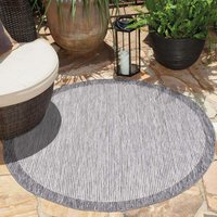 Carpet City Outdoorteppich "Outdoor 470", rund, 5 mm Höhe, UV-beständig, Flachgewebe, auch in quadratischer Form erhältlich von Carpet City