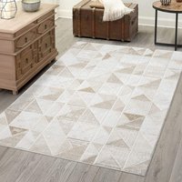Carpet City Teppich "ANTIK231", rechteckig, 10 mm Höhe, Kurzflor, 3D-Optik, Klassisch-Modern für Wohnzimmer, Schlafzimmer von Carpet City