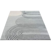 Carpet City Teppich "BONITO 7157", rechteckig, 11 mm Höhe, Läufer, Flachflor, Hochtief-Muster/ 3D-Effekt, Geo-Muster, Wohnzimmer von Carpet City