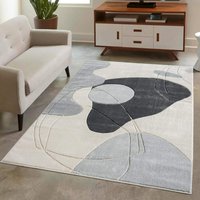 Carpet City Teppich "BONITO 7158", rechteckig, 11 mm Höhe, Läufer, Flachflor, Hochtief-Muster/ 3D-Effekt, Geo-Muster, Wohnzimmer von Carpet City