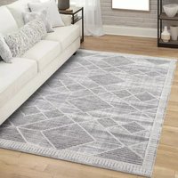 Carpet City Teppich "FLAIR178", rechteckig, 11 mm Höhe, Kurzflor-Teppich, Skandi-Stil, Wohnzimmer von Carpet City