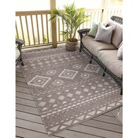 Carpet City Teppich "In-& Outdoorteppich Santorini 435, 3D-Effekt, Boho-Look", rechteckig, 5 mm Höhe, Wetterfest & UV-beständig für Terrasse, Balkon, Küche, Flur Carpet City Teppich "In-& Outdoorteppich Santorini 435, 3D-Effekt, Boho-Look", rechteckig, 5 mm Höhe, Wetterfest & UV-beständig für Terrasse, Balkon, Küche, Flur von Carpet City