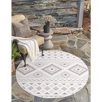 Carpet City Teppich "In-& Outdoorteppich Santorini 435, 3D-Effekt, Boho-Look", rund von Carpet City