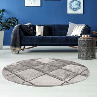 Carpet City Teppich "Noa 9313" rund 11 mm Höhe Kurzflor, Modern, Weicher For, Pflegeleicht von Carpet City