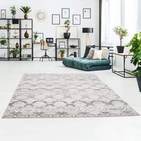 Carpet City Teppich "Platin 7885", rechteckig, 11 mm Höhe, Kurzflor, Marokkanisch, Glänzend durch Polyester von Carpet City