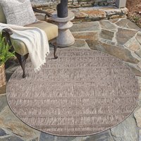 Carpet City Teppich "In-& Outdoorteppich Santorini 411, 3D-Effekt, Boho-Optik", rund von Carpet City