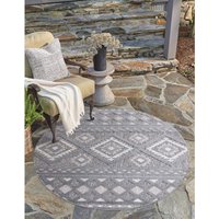 Carpet City Teppich "In-& Outdoorteppich Santorini 435, 3D-Effekt, Boho-Look", rund von Carpet City