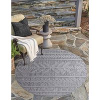 Carpet City Teppich "In-& Outdoorteppich Santorini 411, 3D-Effekt, Boho-Optik", rund von Carpet City