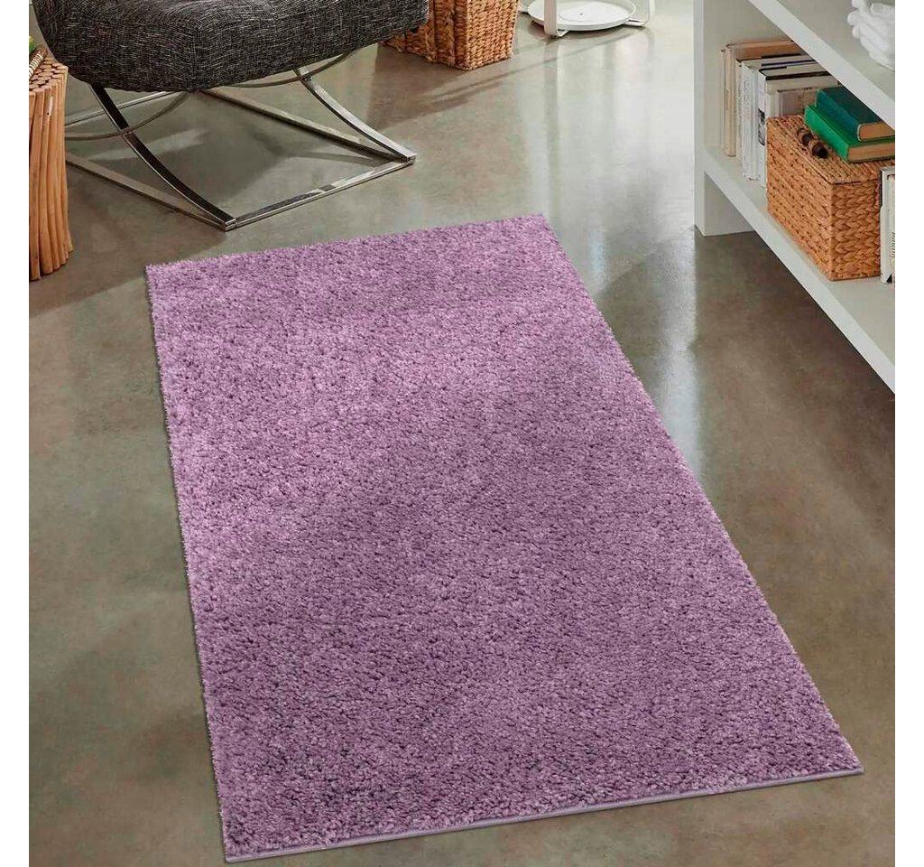 Hochflor-Teppich City Shaggy, Carpet City, rechteckig, Höhe: 30 mm, Robuster Langflor Teppich uni, besonders flauschig weich von Carpet City