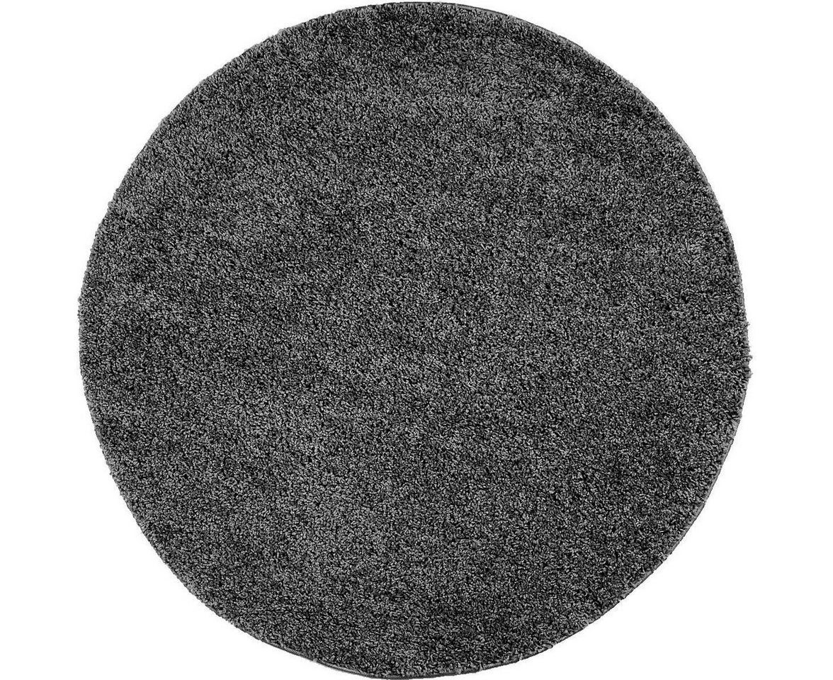Hochflor-Teppich Shaggi uni 500, Carpet City, rechteckig, Höhe: 30 mm, Shaggy-Teppich, Uni-Farben, Langflor, Weich von Carpet City