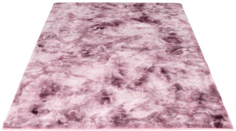 Hochflor-Teppich TOLEDO500, Carpet City, rechteckig, Höhe: 27 mm, besonders weich, 3D-Effekt, Uni-Farben von Carpet City