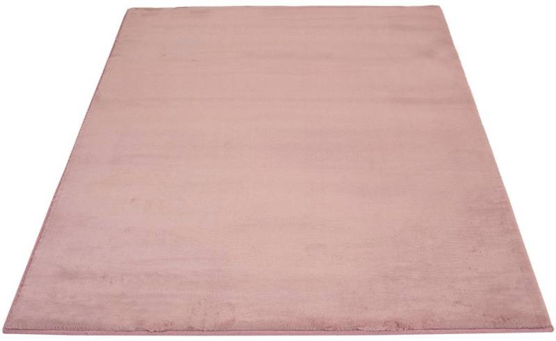 Hochflor-Teppich TOPIA 400, Carpet City, rechteckig, Höhe: 21 mm, Kunstfell-Teppich mit Kaninchenfell-Optik, Wohnzimmer, Schlafzimmer von Carpet City