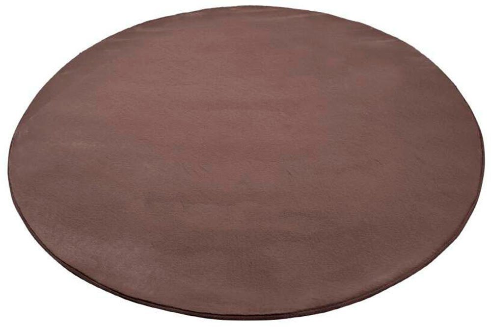 Hochflor-Teppich TOPIA400, Carpet City, rund, Höhe: 21 mm, besonders weich und kuschelig durch Polyester, Uni-Farben von Carpet City
