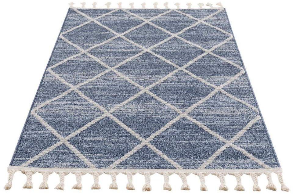 Läufer Art 2646, Carpet City, rechteckig, Höhe: 7 mm, Kurzflor, mit Kettfäden, Rauten-Optik, ideal für Flur & Diele von Carpet City