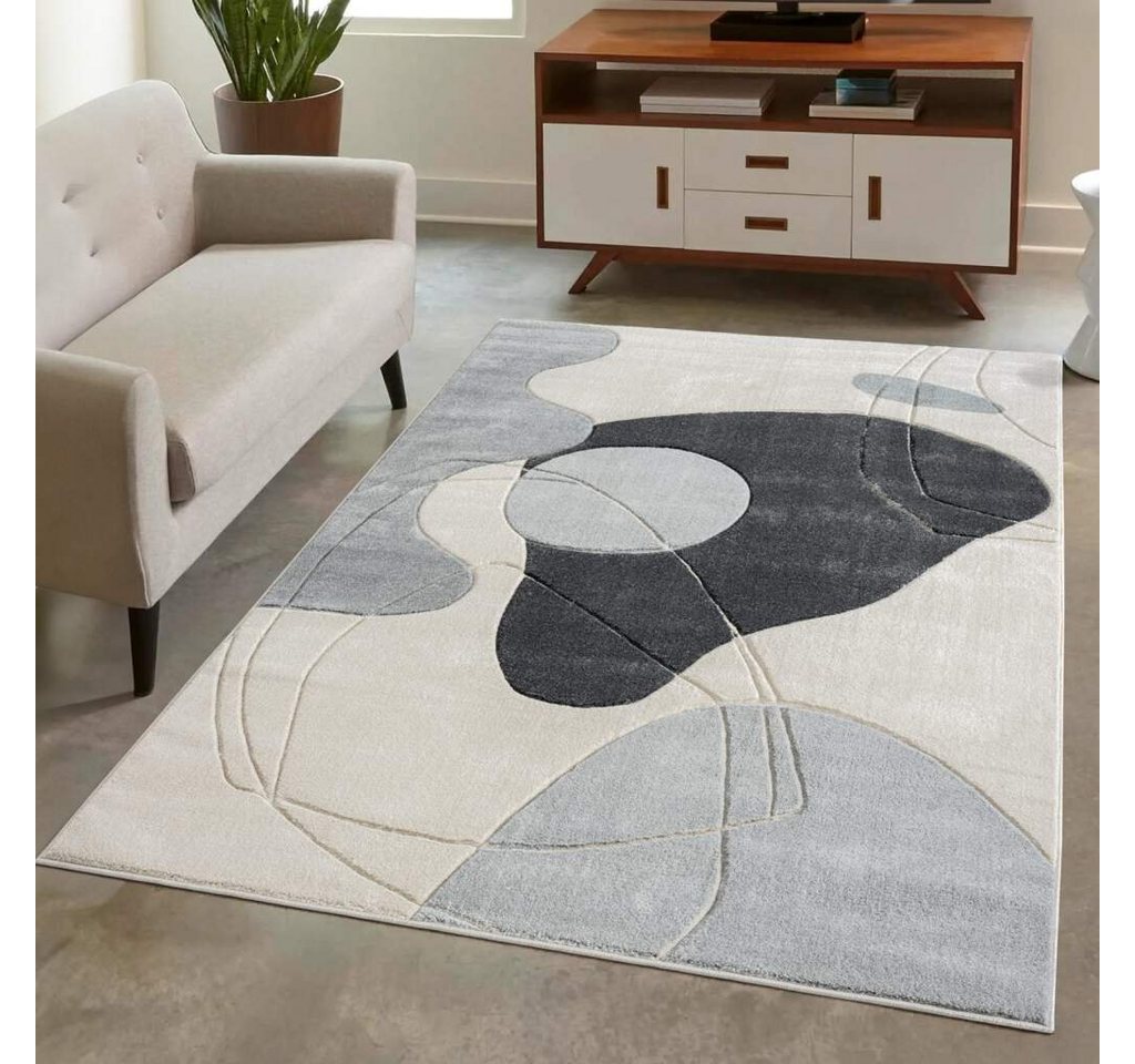 Teppich BONITO 7158, Carpet City, rechteckig, Höhe: 11 mm, Flachflor, Hochtief-Muster/ 3D-Effekt von Carpet City