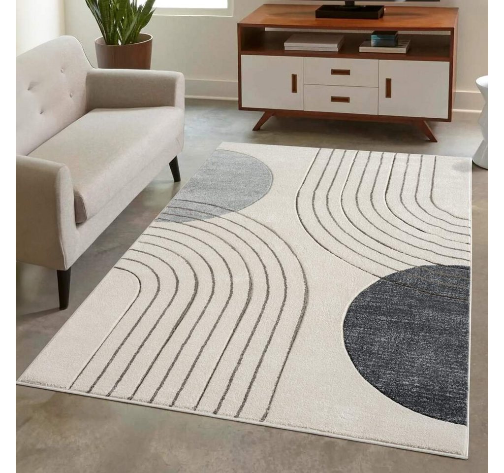 Teppich BONITO 7170, Carpet City, rechteckig, Höhe: 11 mm, Flachflor, Hochtief-Muster/ 3D-Effekt von Carpet City