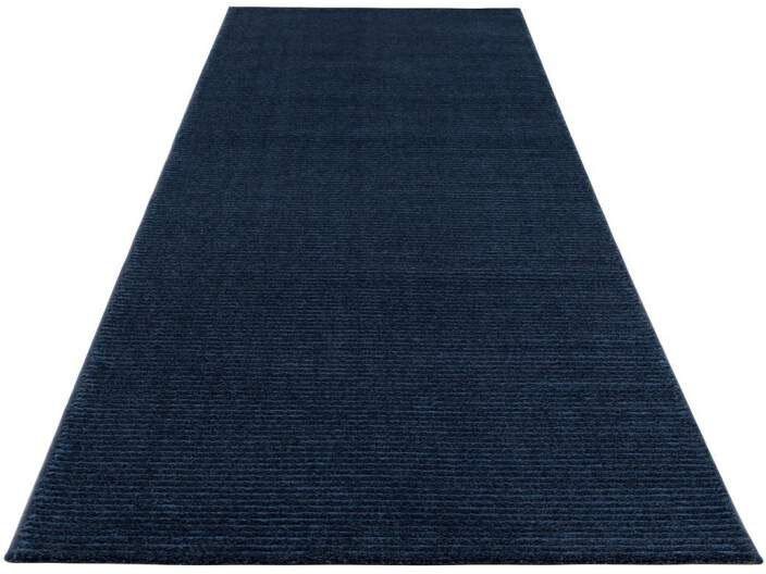 Teppich Fancy, Carpet City, rechteckig, Höhe: 12 mm, Kurzflor, Einfarbig, 3D-Optik, Streifen Look von Carpet City