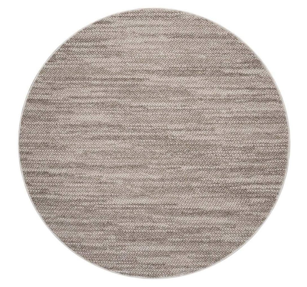 Teppich LINDO 8843, Carpet City, rund, Höhe: 11 mm, Kurzflor, Hochtief-Muster/ 3D-Effekt, Boho-Stil, Wohnzimmer von Carpet City