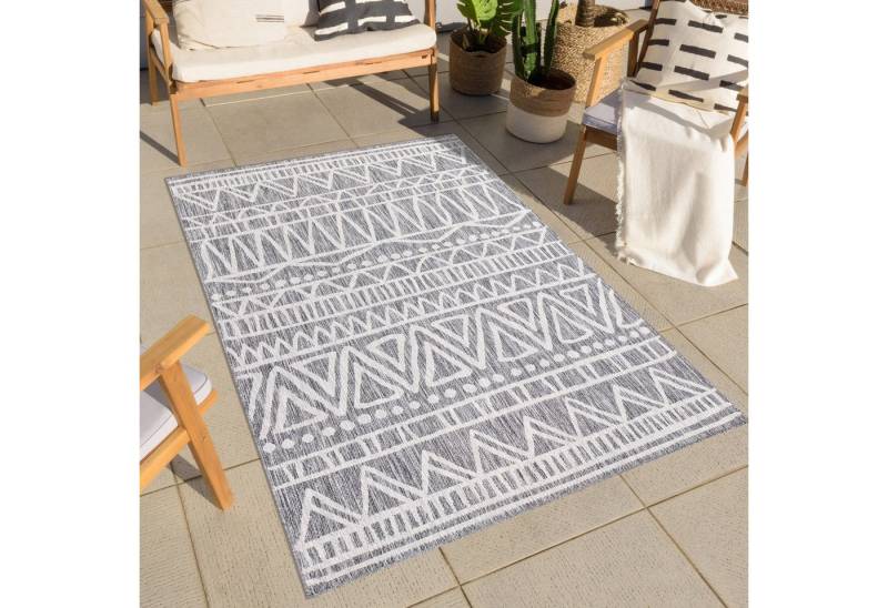 Carpet City Outdoorteppich Outdoor 476, rechteckig, Höhe: 5 mm, Läufer, UV-beständig, Flachgewebe, auch quadratisch, In- und Outdoor von Carpet City