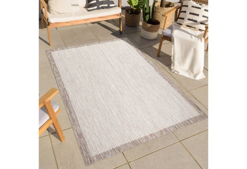 Carpet City Outdoorteppich Outdoor 470, rechteckig, Höhe: 5 mm, Läufer, UV-beständig, Flachgewebe, auch quadratisch, In- und Outdoor von Carpet City