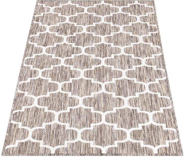 Teppich Outdoor, Carpet City, rechteckig, Höhe: 5 mm, UV-beständig, Flachgewebe, auch in quadratischer Form erhältlich von Carpet City