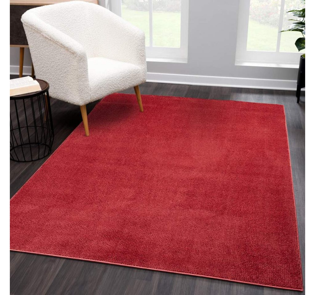 Teppich Softshine 2236, Carpet City, rechteckig, Höhe: 14 mm, Hochflor, besonders weich, Uni-Farben von Carpet City