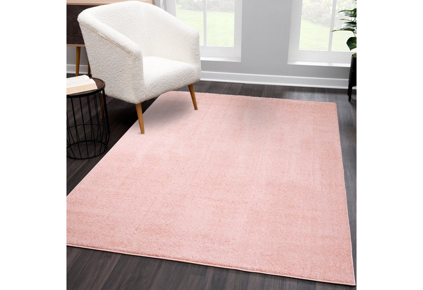 Teppich Softshine 2236, Carpet City, rechteckig, Höhe: 14 mm, Hochflor, besonders weich, Uni-Farben von Carpet City