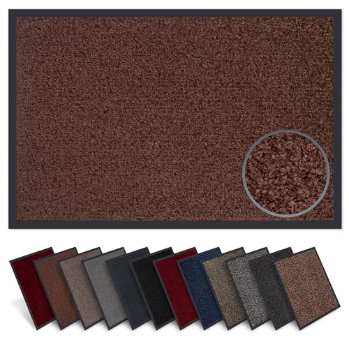 Carpet Diem Fußmatte innen, große Auswahl, Größe: 40x60 cm, Farbe: braun - Halten Sie Ihr Zuhause sauber mit unserer Schmutzfangmatte von Carpet Diem