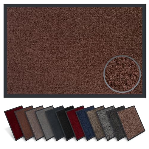 Carpet Diem Fußmatte innen, große Auswahl, Größe: 60x90 cm, Farbe: braun - Halten Sie Ihr Zuhause sauber mit unserer Schmutzfangmatte von Carpet Diem