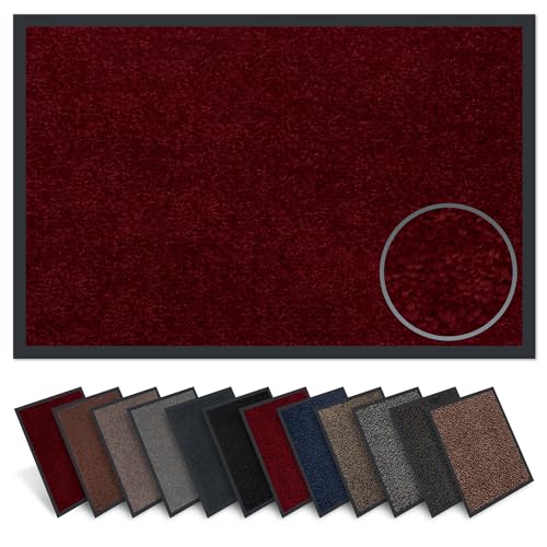 Carpet Diem Fußmatte innen, große Auswahl, Größe: 80x120 cm, Farbe: rot - Halten Sie Ihr Zuhause sauber mit unserer Schmutzfangmatte von Carpet Diem