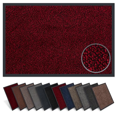 Carpet Diem Fußmatte innen, große Auswahl, Größe: 90x120 cm, Farbe: rot-schwarz - Halten Sie Ihr Zuhause sauber mit unserer Schmutzfangmatte Carpet Diem Fußmatte innen, große Auswahl, Größe: 90x120 cm, Farbe: rot-schwarz - Halten Sie Ihr Zuhause sauber mit unserer Schmutzfangmatte von Carpet Diem