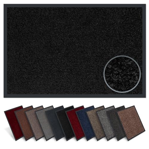 Carpet Diem Fußmatte innen, große Auswahl, Größe: 90x150 cm, Farbe: schwarz - Halten Sie Ihr Zuhause sauber mit unserer Schmutzfangmatte von Carpet Diem
