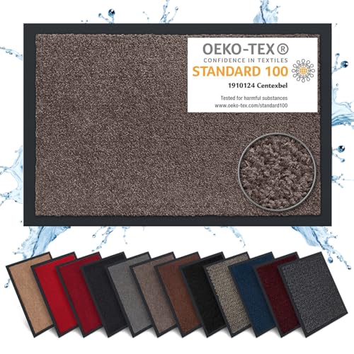 Carpet Diem Fußmatte, einfach sauber I Schmutzfangmatte Eingangsbereich - Fussmatte Innen & Außen, rutschfeste Türmatte, Schmutzfang Teppich für Haustür I Fußabtreter in Taupe 80x120 cm Carpet Diem Fußmatte, einfach sauber I Schmutzfangmatte Eingangsbereich - Fussmatte Innen & Außen, rutschfeste Türmatte, Schmutzfang Teppich für Haustür I Fußabtreter in Taupe 80x120 cm von Carpet Diem
