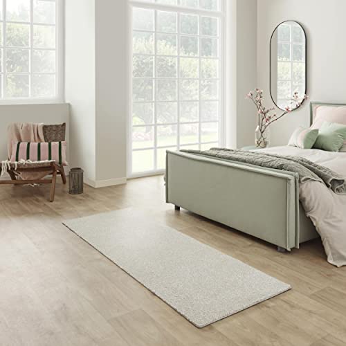 Carpet Studio Santa Fe Teppich Läufer Crème, Läufer Flur 80x150cm, Kurzflor Teppiche, Küchenläufer, Wohnzimmerteppich, Bettvorleger Schlafzimmer von Carpet Studio