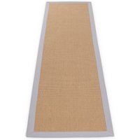 carpetfine Sisalteppich "Sisal", rechteckig, 5 mm Höhe, mit farbiger Bordüre, Anti Rutsch Rückseite von Carpetfine