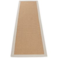 carpetfine Läufer "Sisal", rechteckig, 5 mm Höhe, mit farbiger Bordüre, Anti Rutsch Rückseite carpetfine Läufer "Sisal", rechteckig, 5 mm Höhe, mit farbiger Bordüre, Anti Rutsch Rückseite von Carpetfine