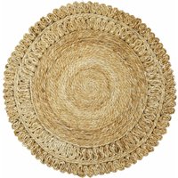 carpetfine Sisalteppich "Juteteppich Luca", rund, 13 mm Höhe, natürliches Pflanzenmaterial von Hand gewebt, Boho Style von Carpetfine
