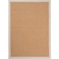 carpetfine Sisalteppich "Sisal", rechteckig, 5 mm Höhe, mit farbiger Bordüre, Anti Rutsch Rückseite carpetfine Sisalteppich "Sisal", rechteckig, 5 mm Höhe, mit farbiger Bordüre, Anti Rutsch Rückseite von Carpetfine