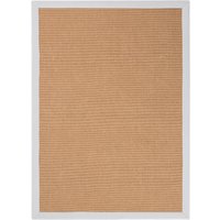 carpetfine Sisalteppich "Sisal", rechteckig, 5 mm Höhe, mit farbiger Bordüre, Anti Rutsch Rückseite von Carpetfine