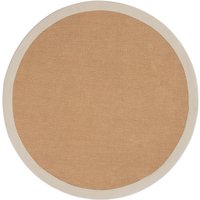 carpetfine Sisalteppich "Sisal", rund, 5 mm Höhe, mit farbiger Bordüre, Anti-Rutsch Rückseite carpetfine Sisalteppich "Sisal", rund, 5 mm Höhe, mit farbiger Bordüre, Anti-Rutsch Rückseite von Carpetfine