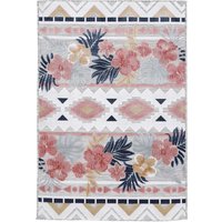 carpetfine Teppich "Deja 101" rechteckig 4 mm Höhe robustes Flachgewebe, Floral Palmenblätter, In- und Outdoor, Läufer carpetfine Teppich "Deja 101" rechteckig 4 mm Höhe robustes Flachgewebe, Floral Palmenblätter, In- und Outdoor, Läufer von Carpetfine