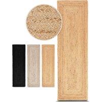 carpetfine Teppich "Nele Juteteppich Naturfaser" rechteckig 6 mm Höhe geflochtener Wendeteppich aus 100% Jute, quadratisch und als Läufer carpetfine Teppich "Nele Juteteppich Naturfaser" rechteckig 6 mm Höhe geflochtener Wendeteppich aus 100% Jute, quadratisch und als Läufer von Carpetfine