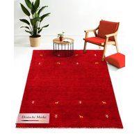 carpetfine Wollteppich "Gabbeh Uni, auch als Läufer und Rund erhältlich" rechteckig 15 mm Höhe reine Wolle, handgewebt, Gabbeh Loom Tiermotiv, große Farbauswahl carpetfine Wollteppich "Gabbeh Uni, auch als Läufer und Rund erhältlich" rechteckig 15 mm Höhe reine Wolle, handgewebt, Gabbeh Loom Tiermotiv, große Farbauswahl von Carpetfine