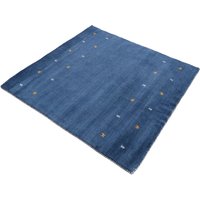 carpetfine Wollteppich "Gabbeh-Uni", quadratisch, 15 mm Höhe, reine Wolle, handgewebt, Gabbeh Loom Tiermotiv, Sonderform Quadrat von Carpetfine