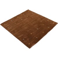 carpetfine Wollteppich "Gabbeh-Uni" quadratisch 15 mm Höhe reine Wolle, handgewebt, Gabbeh Loom Tiermotiv, Sonderform Quadrat carpetfine Wollteppich "Gabbeh-Uni" quadratisch 15 mm Höhe reine Wolle, handgewebt, Gabbeh Loom Tiermotiv, Sonderform Quadrat von Carpetfine
