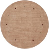 carpetfine Wollteppich "Gabbeh Uni" rund 15 mm Höhe reine Wolle handgewebt, Gabbeh Tiermotiv warmes Raumklima viele Größen carpetfine Wollteppich "Gabbeh Uni" rund 15 mm Höhe reine Wolle handgewebt, Gabbeh Tiermotiv warmes Raumklima viele Größen von Carpetfine